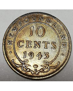 Kanada/Canada. 10 cents, 1943. NEW FOUNDLAND