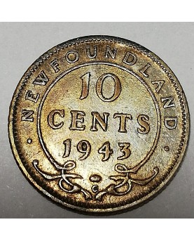 Kanada/Canada. 10 cents, 1943. NEW FOUNDLAND