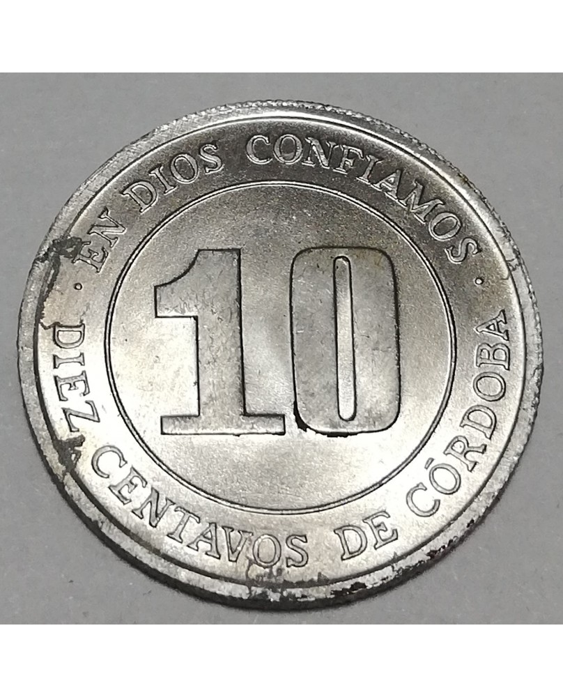 Nikaragva/Nicaragua.10 Centavos, 1974 m., FAO. UNC