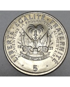 Haitis/Haiti. 5 Centimes, 1975 m.. FAO. UNC