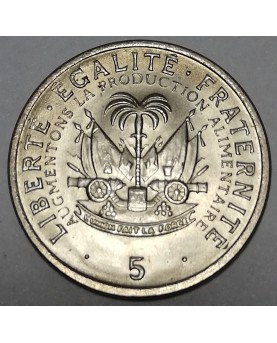 Haitis/Haiti. 5 Centimes, 1975 m.. FAO. UNC