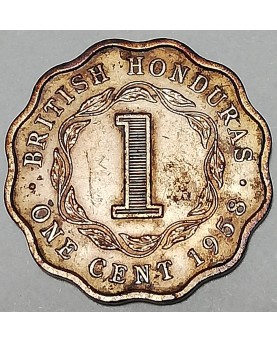 British Honduras/Britų Hondūras. 1 cent, 1958 m., UNC