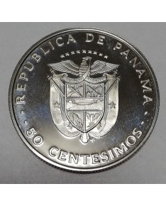 Panama. 50 centesimos, 1975 m., PROOF