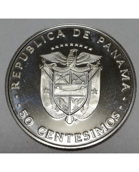 Panama. 50 centesimos, 1975 m., PROOF