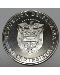 Panama. 50 centesimos, 1975 m., PROOF