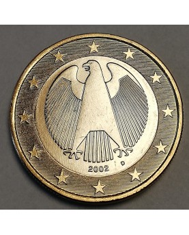 Vokietija. 1 euro, 2002 m. D, PROOF