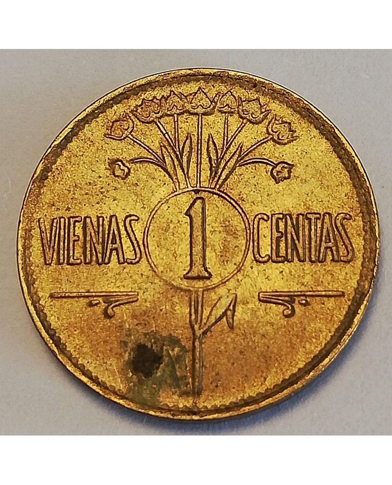 Lietuva. 1 centas, 1925 m.