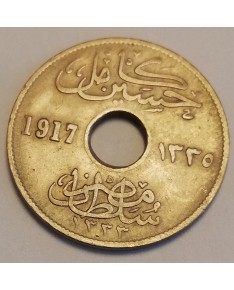 Egiptas/Egypt. 5 milliemes, 1917 m.