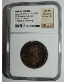 Romos Imperija. Marcus Aurelius, AD 161-180, AE Sestertius (26,83 g)