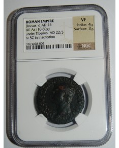 Romos Imperija. Drusus, d. AD 23, AE As (10,60 g)